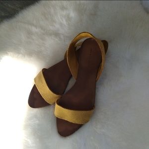 Leather Zara Sling Back Sandlas